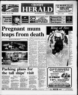 cover page of Crosby Herald published on June 18, 1992