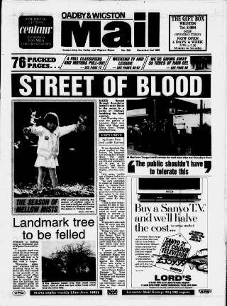 cover page of Oadby & Wigston Mail published on November 2, 1989