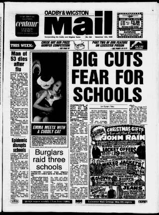 cover page of Oadby & Wigston Mail published on December 14, 1989