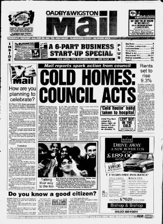 cover page of Oadby & Wigston Mail published on February 2, 1995