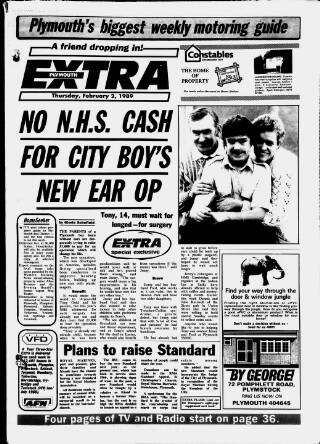 cover page of Plymouth Extra published on February 2, 1989