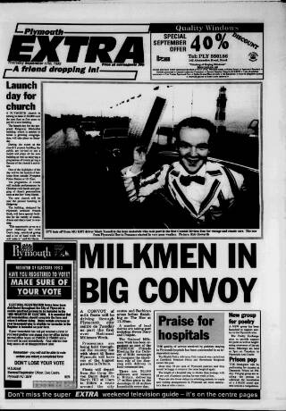 cover page of Plymouth Extra published on September 17, 1992