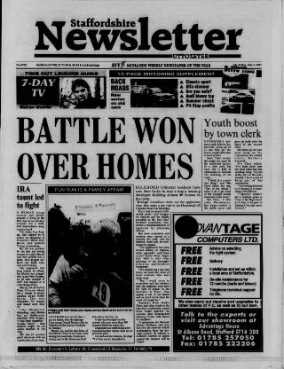 cover page of Uttoxeter Newsletter published on May 2, 1997