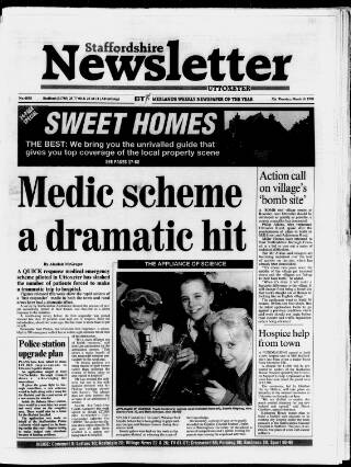 cover page of Uttoxeter Newsletter published on March 19, 1998