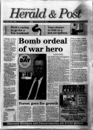 cover page of Peterborough Herald & Post published on May 4, 1995