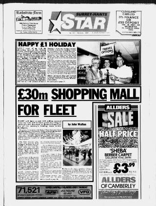 cover page of Surrey-Hants Star published on June 18, 1987