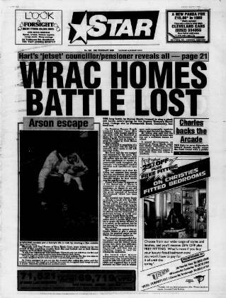 cover page of Surrey-Hants Star published on February 2, 1989