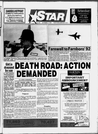 cover page of Surrey-Hants Star published on September 17, 1992