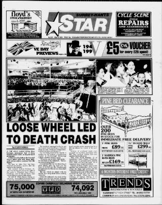 cover page of Surrey-Hants Star published on May 4, 1995