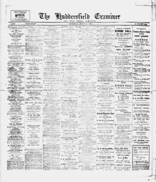 cover page of Huddersfield and Holmfirth Examiner published on June 18, 1921