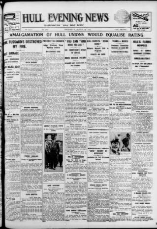 cover page of Hull Daily News published on March 19, 1925