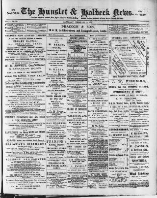 cover page of South Leeds Echo published on February 2, 1889