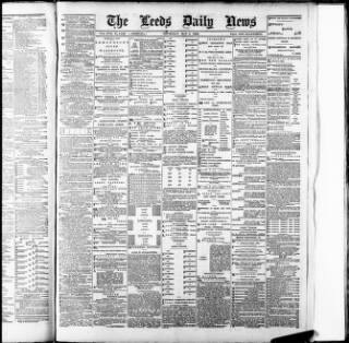 cover page of Leeds Daily News published on May 2, 1889