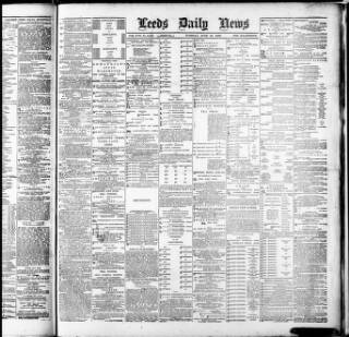 cover page of Leeds Daily News published on June 18, 1889