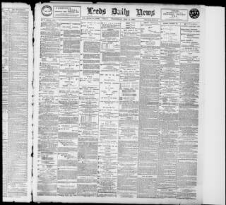 cover page of Leeds Daily News published on May 4, 1898