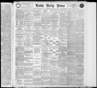 cover page of Leeds Daily News published on November 2, 1898