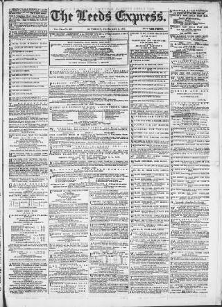 cover page of Leeds Evening Express published on February 2, 1867