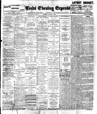 cover page of Leeds Evening Express published on August 2, 1898