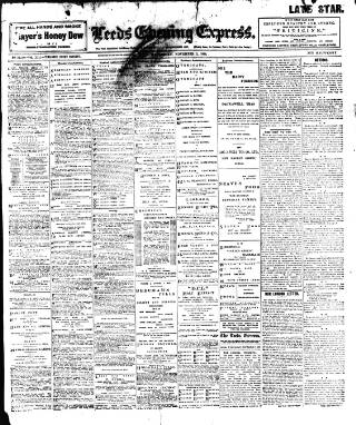 cover page of Leeds Evening Express published on November 2, 1898