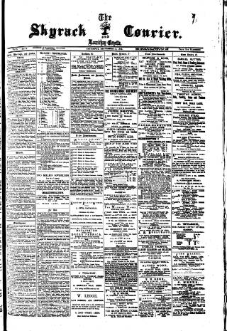 cover page of Skyrack Courier published on September 17, 1887