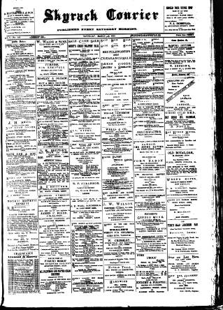 cover page of Skyrack Courier published on March 19, 1892