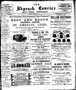 cover page of Skyrack Courier published on August 2, 1902