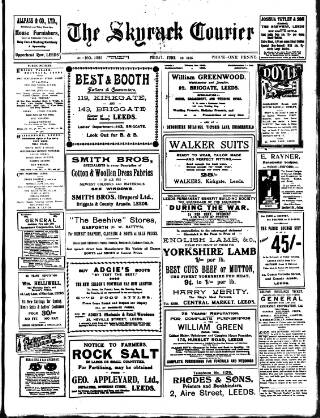 cover page of Skyrack Courier published on June 18, 1915