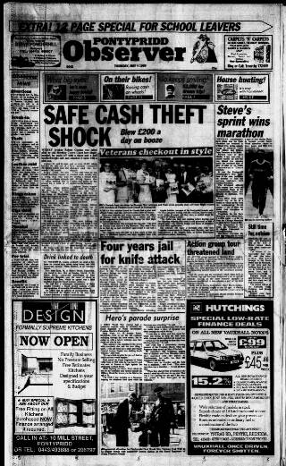 cover page of Pontypridd Observer published on May 4, 1989