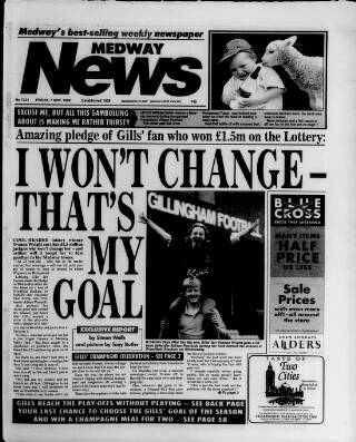 cover page of Medway News published on May 7, 1999