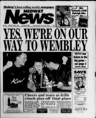 cover page of Medway News published on May 21, 1999