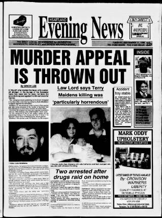 cover page of Heartland Evening News published on September 17, 1996