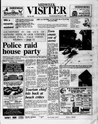 cover page of Midweek Visiter (Southport) published on February 2, 1990