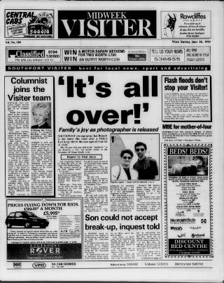 cover page of Midweek Visiter (Southport) published on June 18, 1993