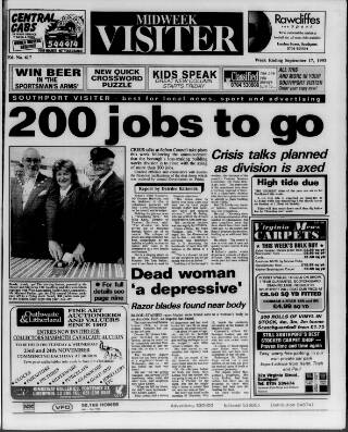cover page of Midweek Visiter (Southport) published on September 17, 1993