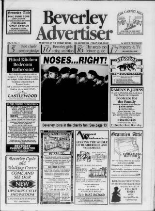 cover page of Beverley Advertiser published on March 19, 1993