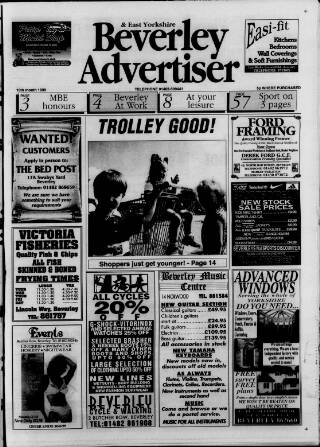 cover page of Beverley Advertiser published on June 18, 1999
