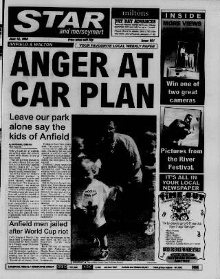 cover page of Anfield & Walton Star published on June 18, 1998