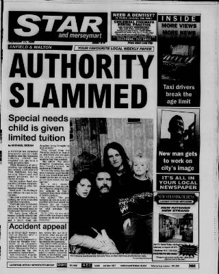 cover page of Anfield & Walton Star published on September 17, 1998