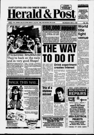 cover page of East Cleveland Herald & Post published on May 2, 1990
