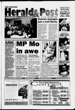 cover page of East Cleveland Herald & Post published on June 18, 1998