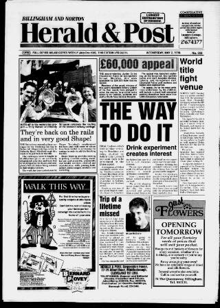 cover page of Billingham & Norton Advertiser published on May 2, 1990