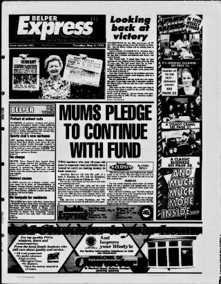 cover page of Belper Express published on May 4, 1995