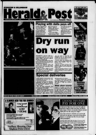 cover page of Stockton & Billingham Herald & Post published on September 17, 1997
