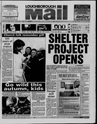 cover page of Loughborough Mail published on September 17, 1998