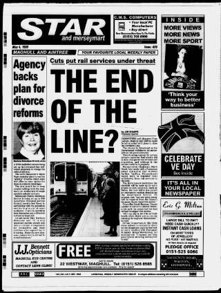 cover page of Maghull & Aintree Star published on May 4, 1995