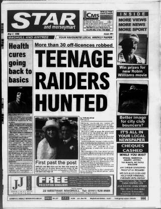 cover page of Maghull & Aintree Star published on May 2, 1996