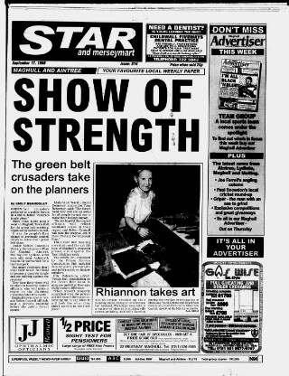 cover page of Maghull & Aintree Star published on September 17, 1998