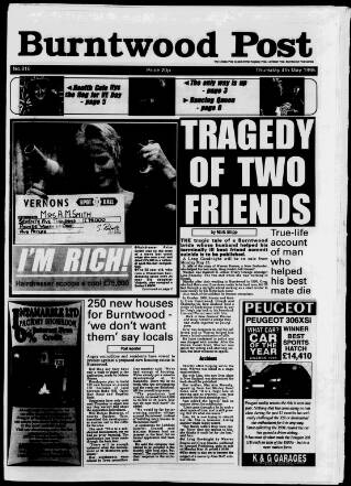 cover page of Burntwood Post published on May 4, 1995