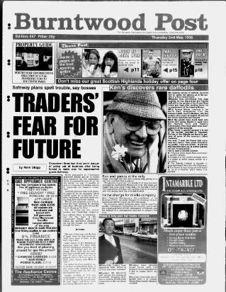 cover page of Burntwood Post published on May 2, 1996