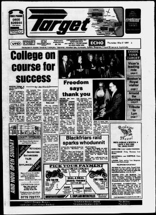 cover page of Boston Target published on May 2, 1991
